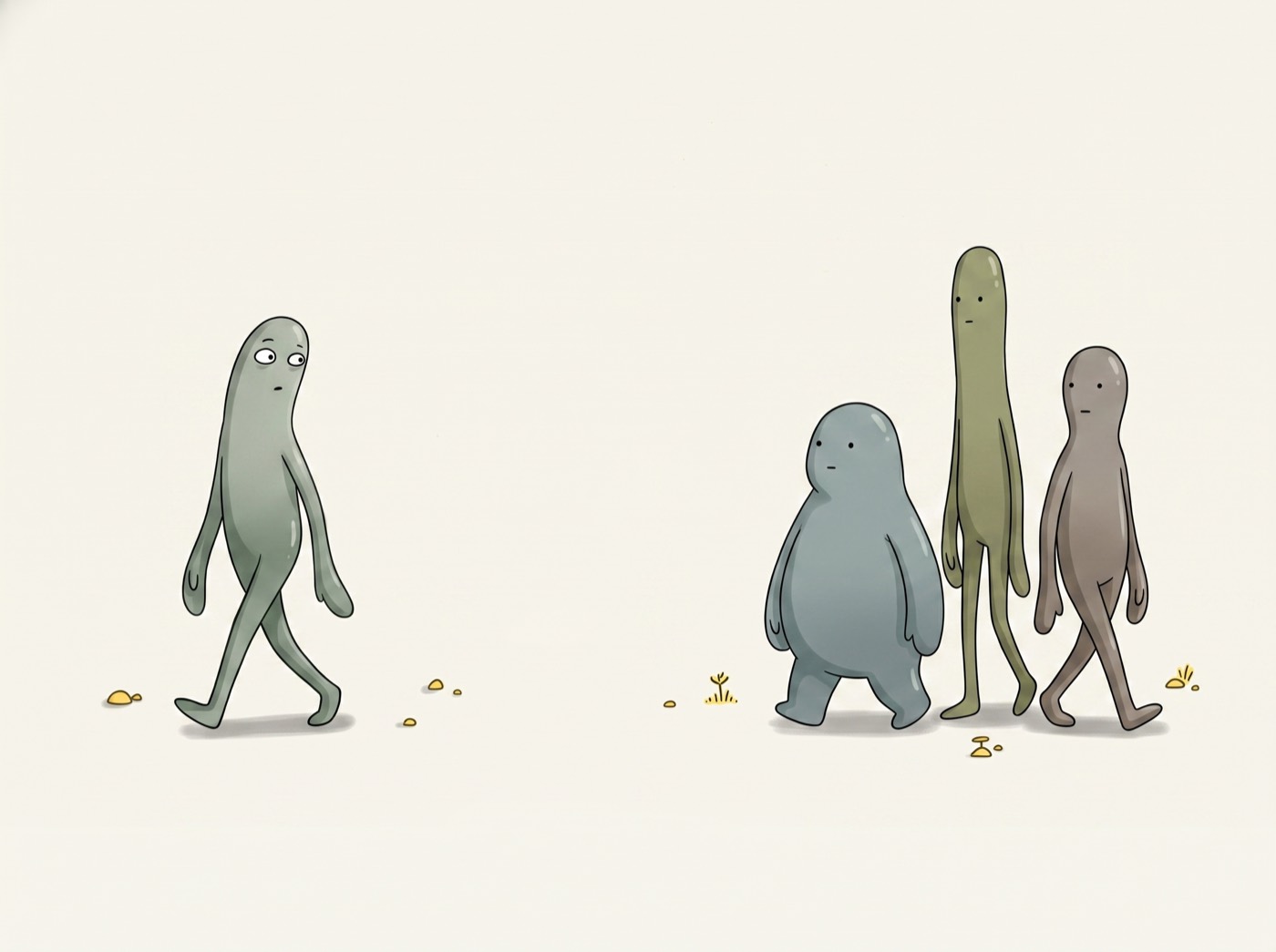 Ilustración sobre comportamiento humano
